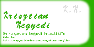 krisztian negyedi business card